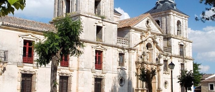 Fachada del palacio de Goyeneche, en Nuevo Baztán.