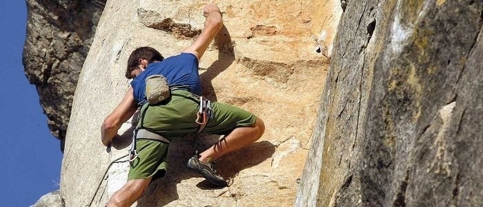 Escalador en Patones.