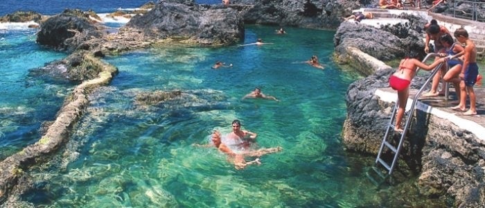 Piscinas naturales en Garachico.