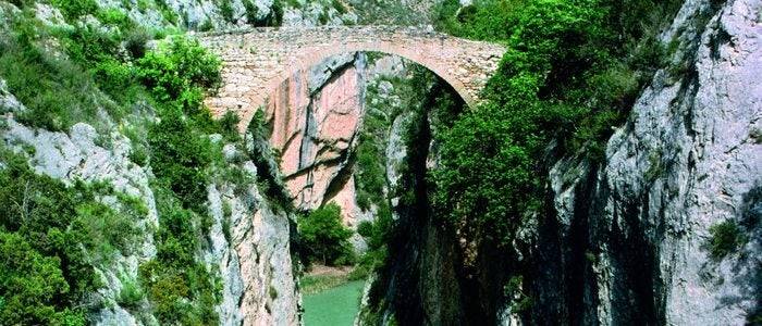 Puente del Diablo entre Graus y Barbastro.