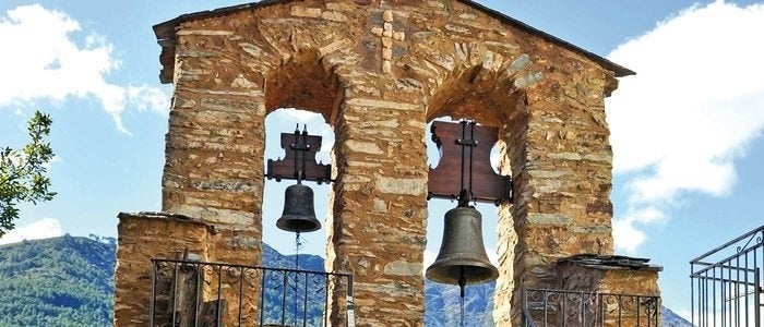 Campanario en Casares de las Hurdes.