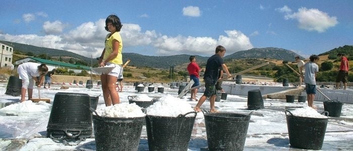 Las eras de las salinas, en Salinas de Oro.