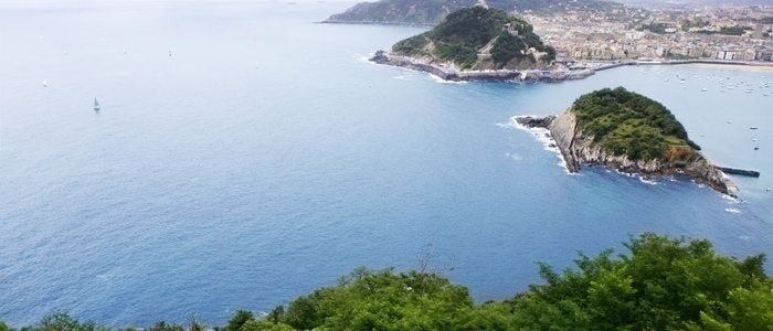 Bahía de Donostia desde el monte Igeldo.