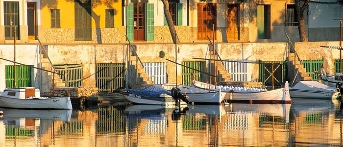 Vista de Portocolm, el puerto de Felanitx.