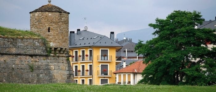 Vista del pueblo de Hecho.