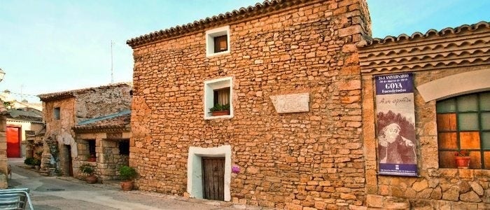 Casa natal del pintor Francisco de Goya y Lucientes en Fuendetodos.