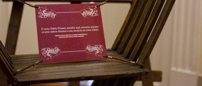 Silla usada por Picasso cuando era aún un niño para sentarse a pintar.