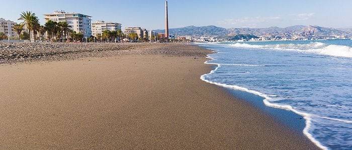 Playa Misericordia, Málaga. Foto cedida por: © Área de Turismo Ayuntamiento de Málaga.