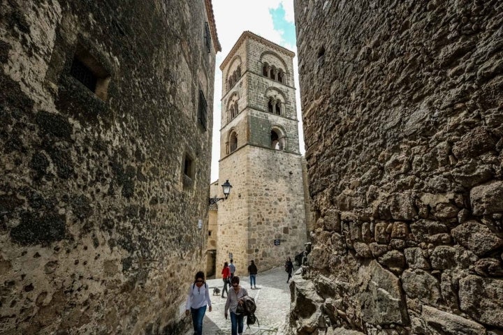 Torre de la Iglesia Santa María la Mayor, en Trujillo.