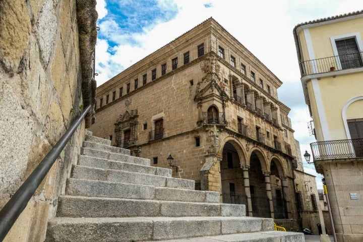 Palacio de los Vargas Carvajal en la Plaza Mayor de Trujillo.