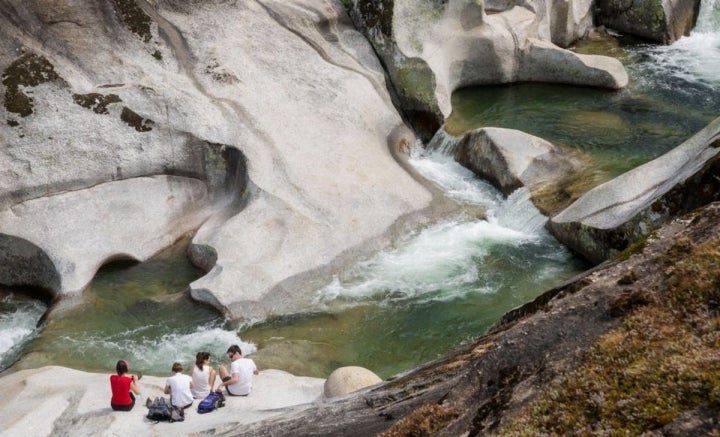 Las aguas de Los Pilones bajan heladas, aunque sea pleno verano. Foto: Hugo Palotto