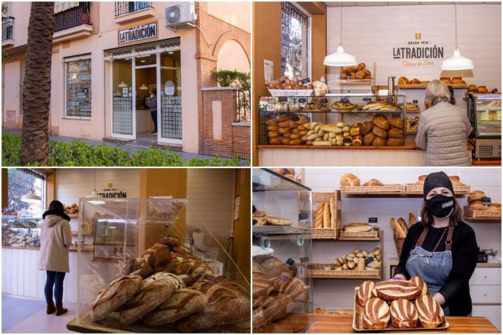 En el interior de la panadería se puede ver y comprar todo tipo de panes.