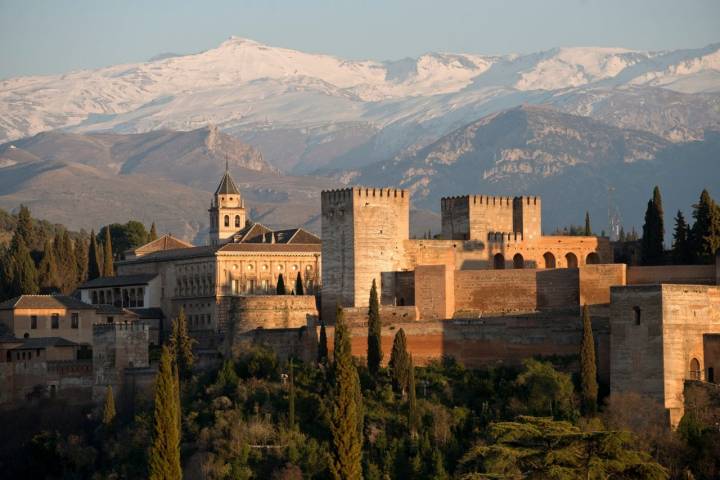 Sierra Nevada y la Alhambra compiten en belleza. Foto: Sofía Moro.
