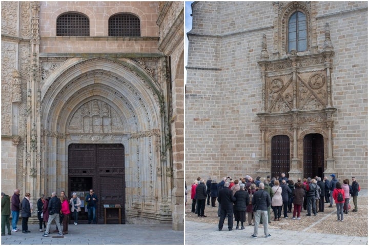 Detalles de dos de las entradas de la Catedral. Foto: Antonio Karpint.