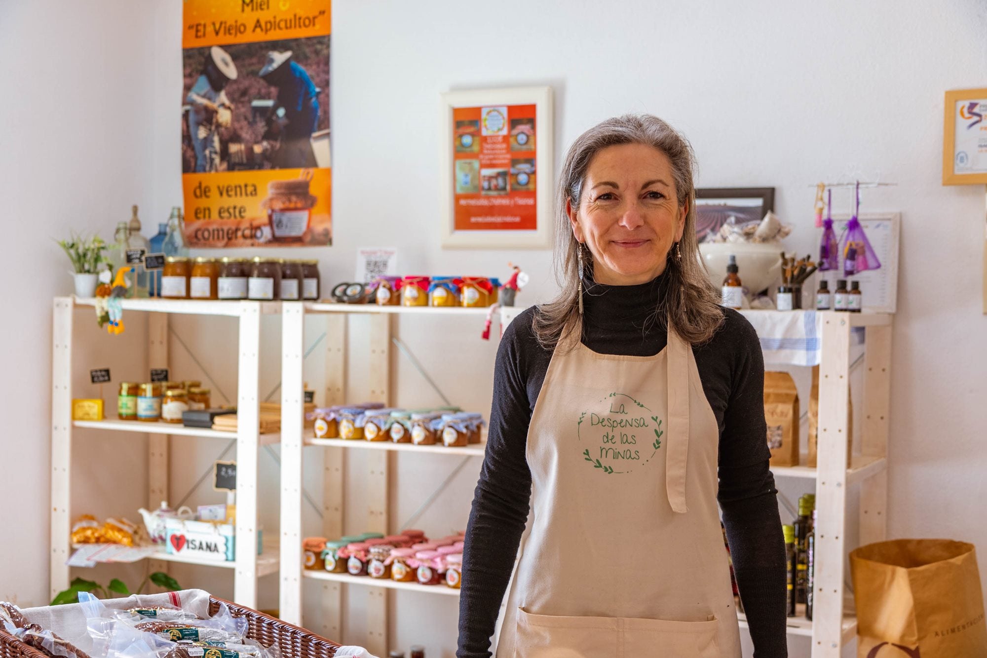 Isabelle Bancheraud regenta 'La Perla' y La despensa de las minas'. 