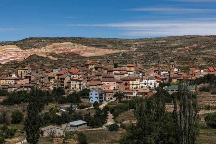 Vistas del precioso pueblo de Riodeva.