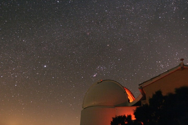 El cielo estrellado durante las noches en la localidad.