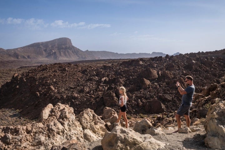 Paisaje rocoso del Parque Nacional del Teide