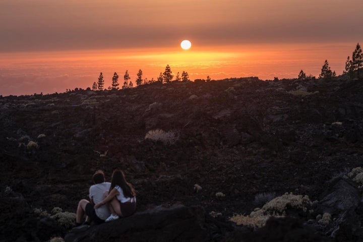 Atardecer en el Parque Nacional del Teide