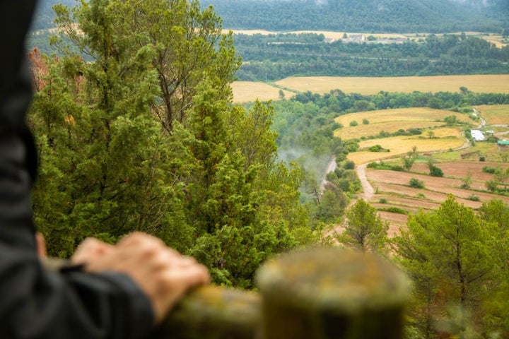 Camino Natural Sequia Manresa perspectiva castillo