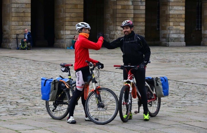 Unos 25.000 ciclistas recorren el Camino de Santiago al año. Foto: Marga Estebaranz.