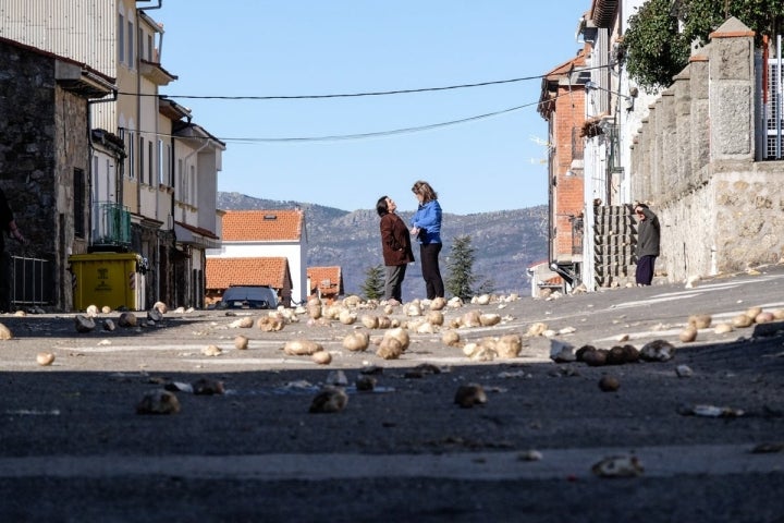 Así quedan las calles tras el paso del mítico personaje.