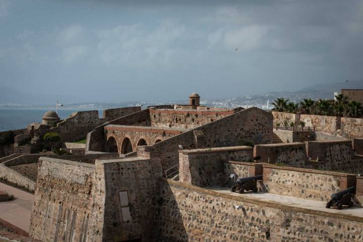Vista de las Murallas Reales de Ceuta.