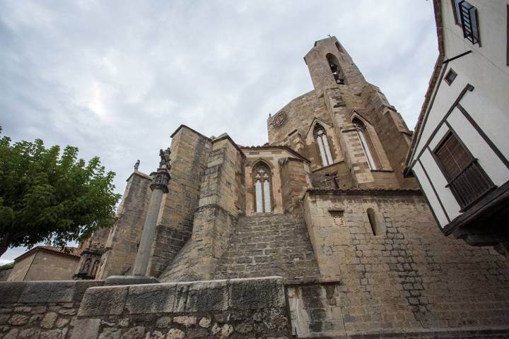 Vista de la Iglesia de Santa María, en Morella.