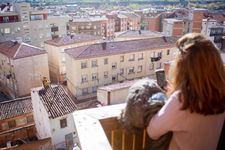 Cueva de los 100 Pilares (Arnedo): vistas de Arnedo