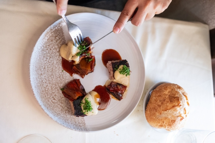 Plato restaurante Girea.