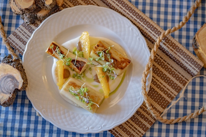Los platos de Girea funden lo local y lo venido de lejos.