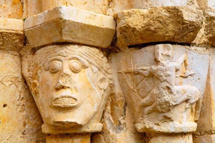 Detalle de la Iglesia de San Esteban (Ribera).