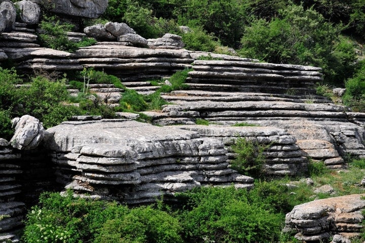 Antequera: Diferentes aspectos de las formaciones kársticas del espacio natural del Torcal. Foto: Alfredo Merino | Marga Estebaranz