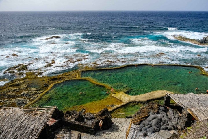 Charco La Maceta en el litoral de El Golfo, en El Hierro.