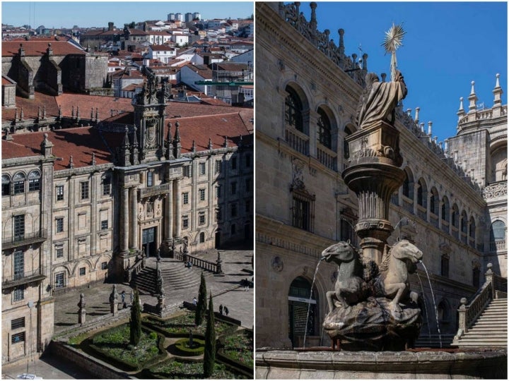 San Martín Pinaro y Plaza de las Platerías, importantes en los cuentos de Pardo Bazán.