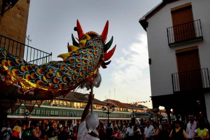 Performance del Festival en la pintoresca Plaza Mayor de Almagro. Foto: Manuel Ruiz Toribio.