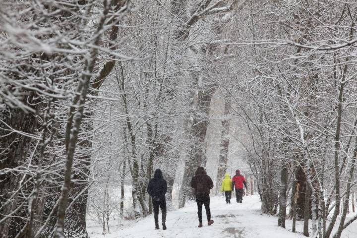 Hacía muchos años que no nevaba en Rascafría como el primer fin de semana de febrero.