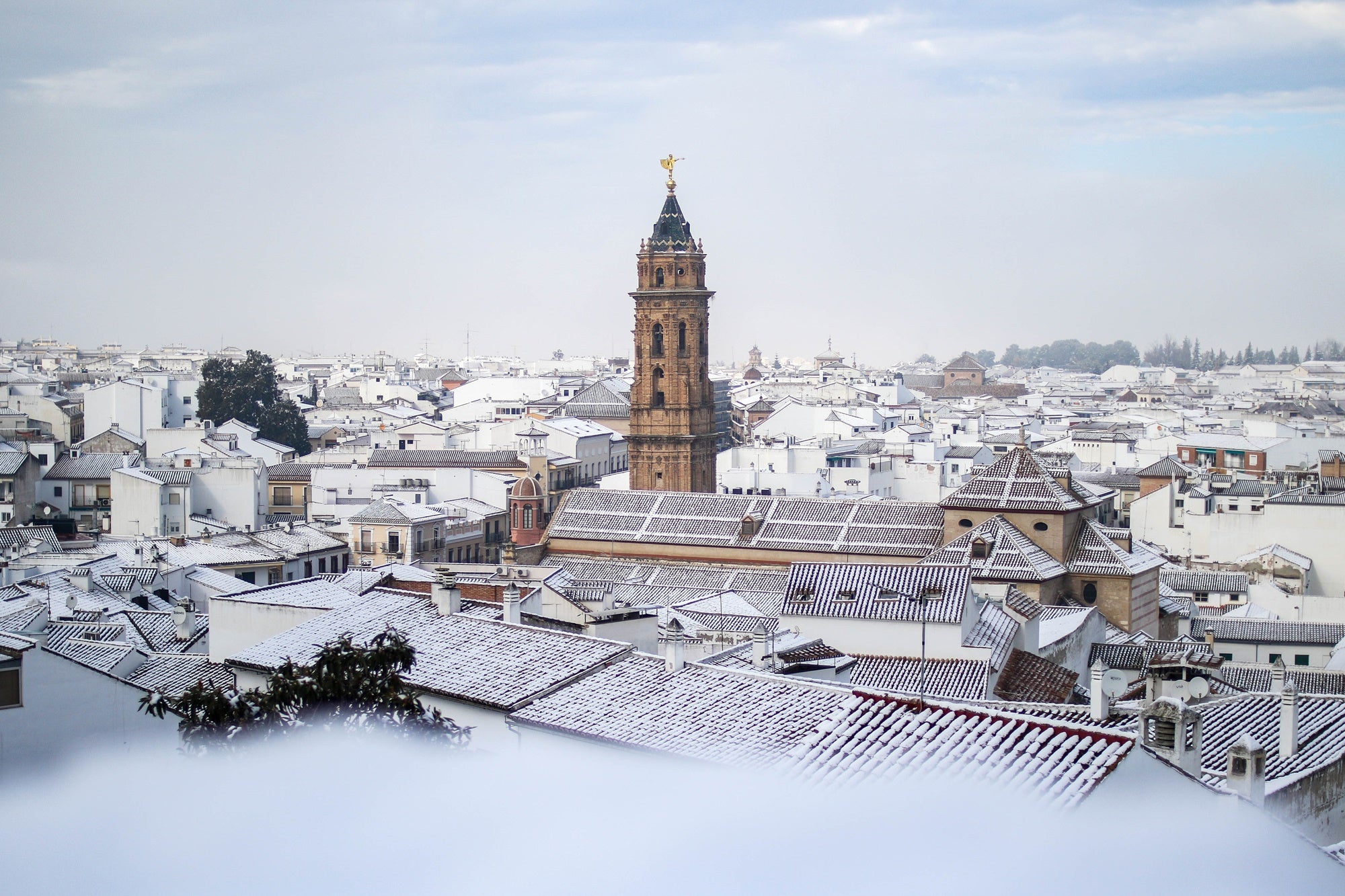 Si tienes suerte, puedes conseguir ver Antequera totalmente nevada.