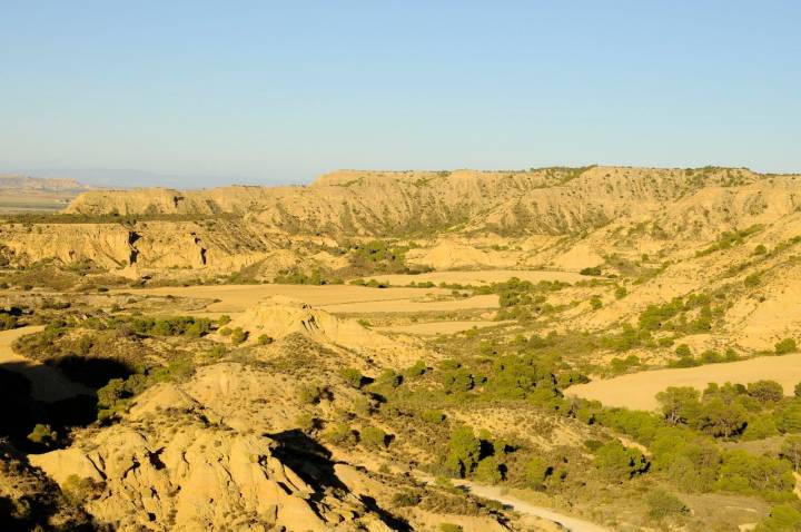 Jubierre, uno de los lugares icónicos de Los Monegros. Hace millones de años era el fondo de un lecho marino.