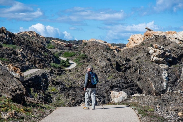 Cabo de Creus: senderista francés