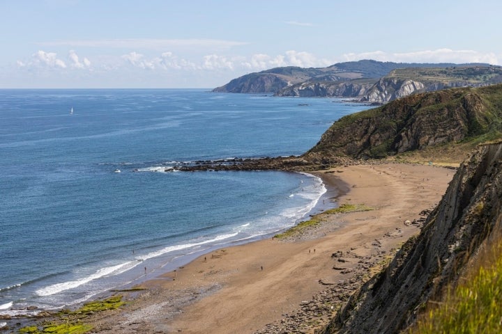 Flysch de Bizkaia en Getxo playa negra