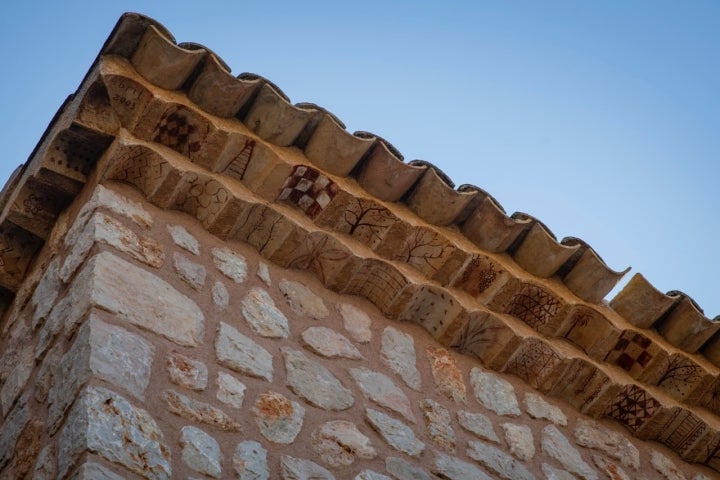Las tejas pintadas de Fornalutx. 