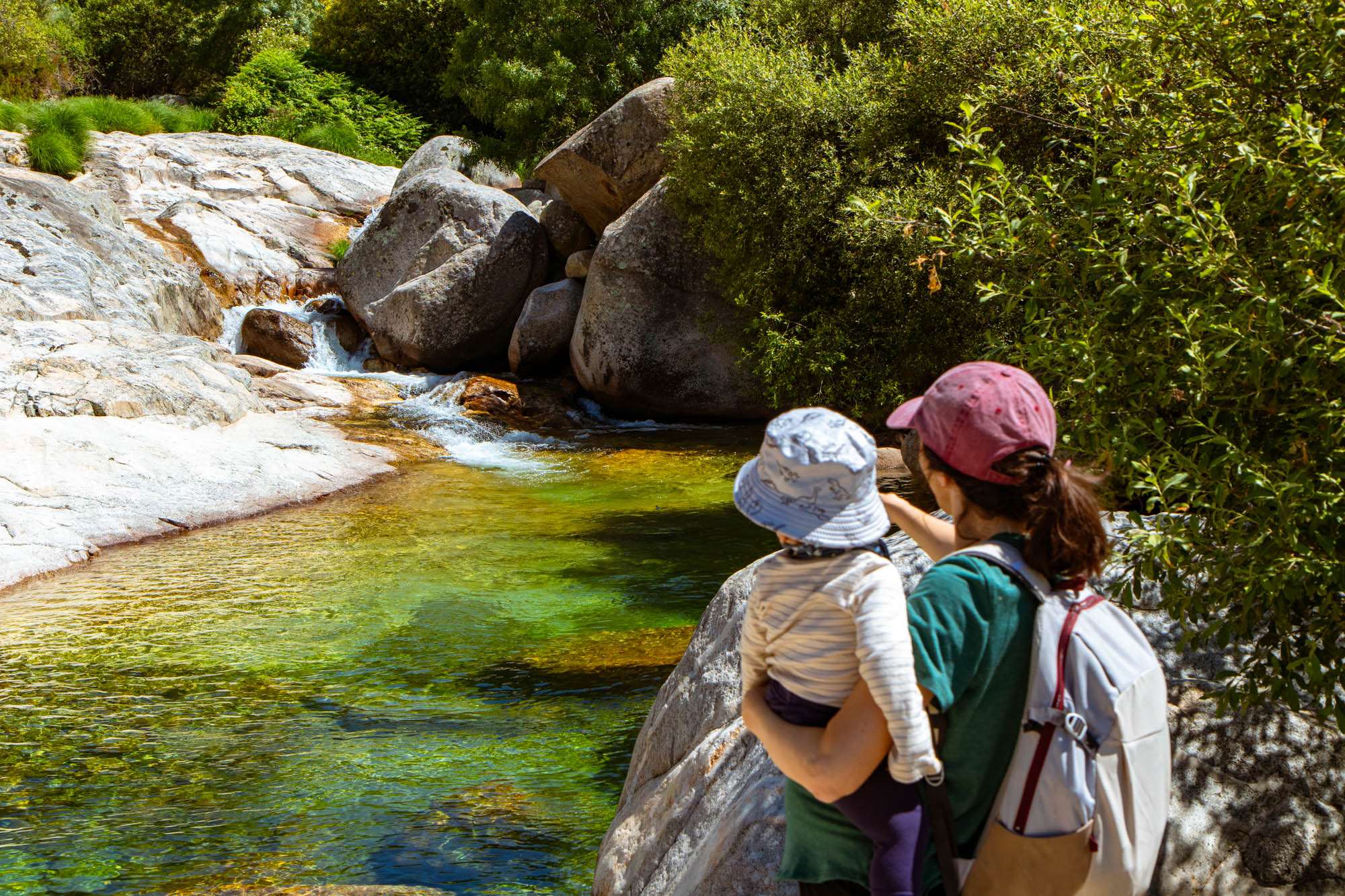 Charco de Calomadre, en la garganta de Jaranda, junto Guijo de Santa Bárbara.