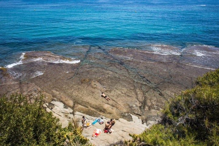 La cala del Mallorquín, en Calpe.