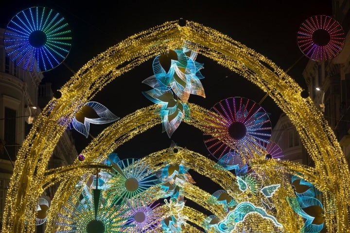 Iluminación calle Larios (Málaga): el Bosque de la Navidad