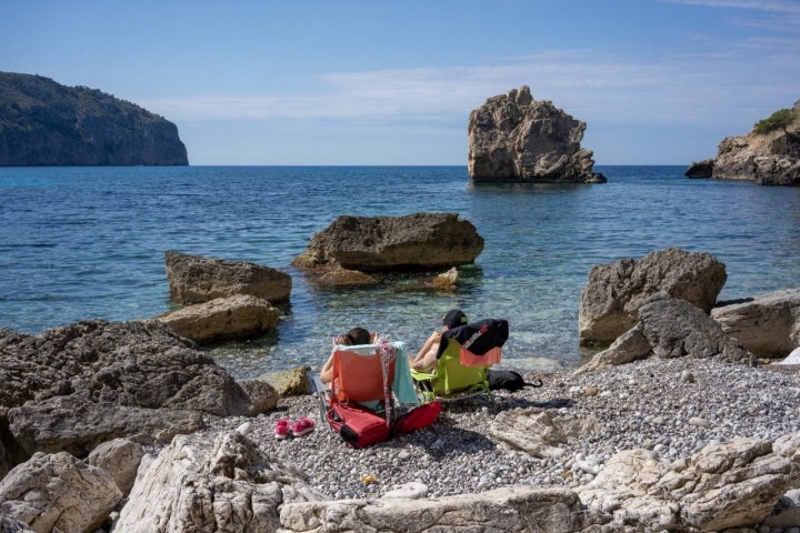 Cala Cranc (Mallorca): pareja Matías y Natalia