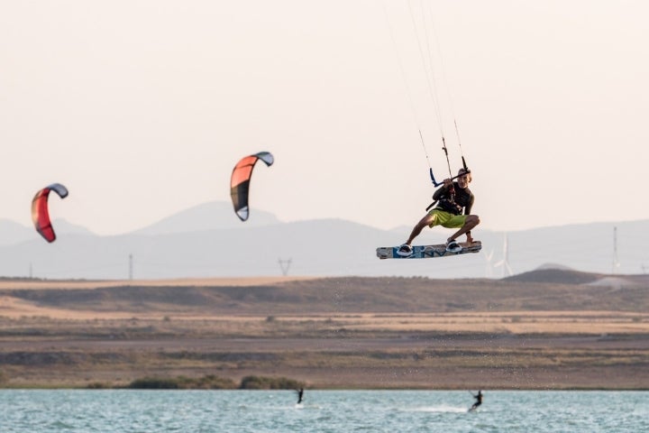 Kitesurf en La Loteta (Zaragoza) Óscar