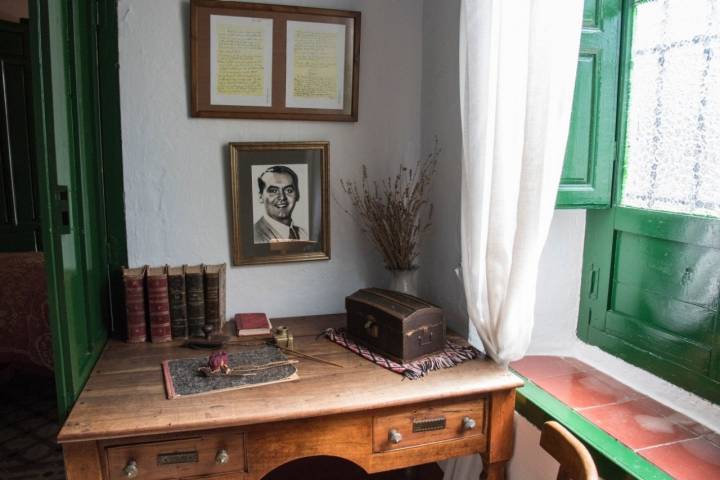 García Lorca. Valderrubio. Casa Museo de Federico García Lorca (escritorio)
