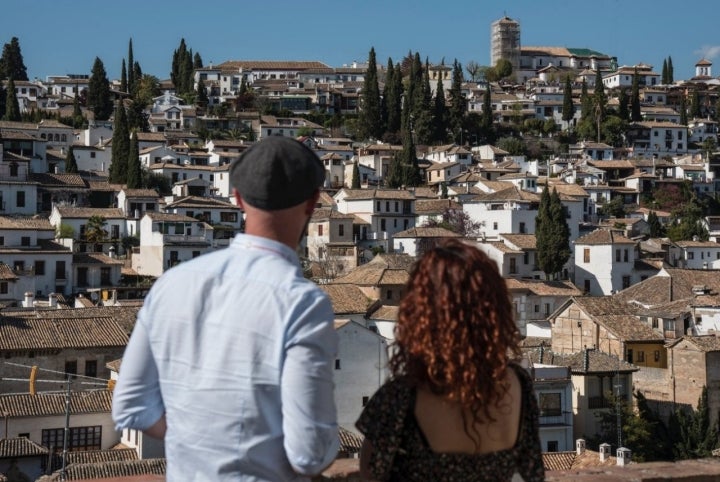 El Albaicín desde el Mirador de la Almanzora, en el barrio de La Churra.