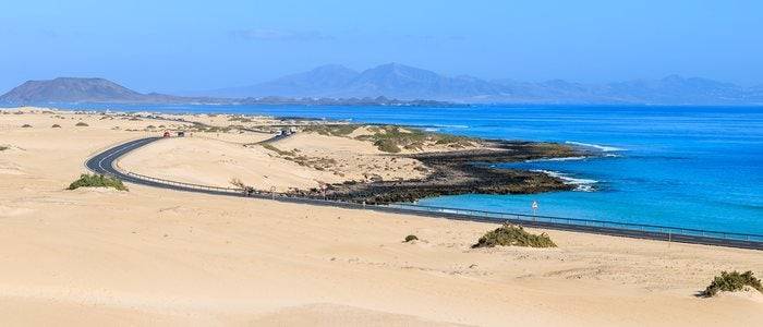 Las Dunas de Corralejo, en Fuerteventura. Foto: Shutterstock.